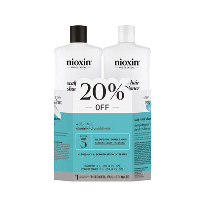 Nioxin Pro Clinical System 3 Shampoo and Conditioner Liter Duo